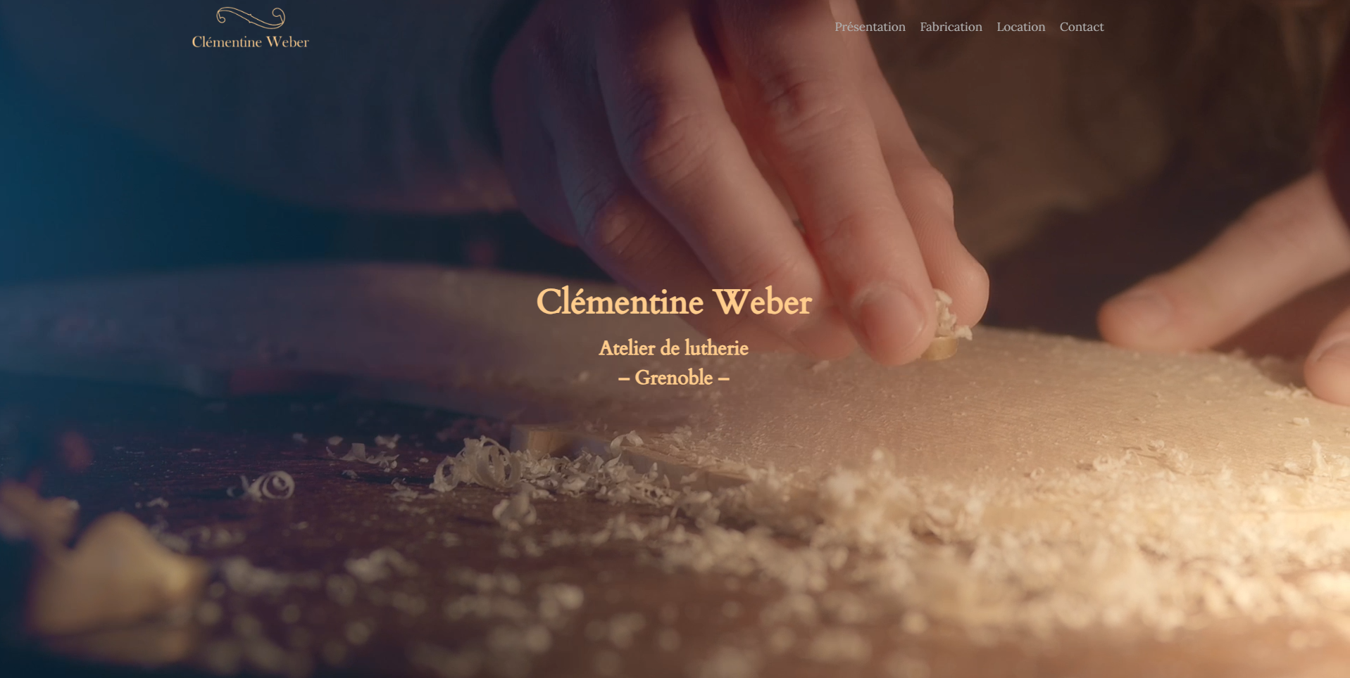 Site Vitrine - Luthière Artisanale